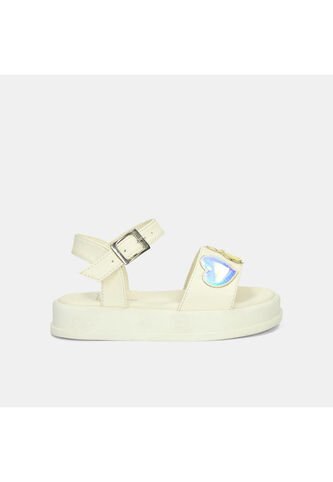 Sandalias Infantil Para Niña Bubblegummers Blanco Taji Tatiana 22-25 Bubblegummers