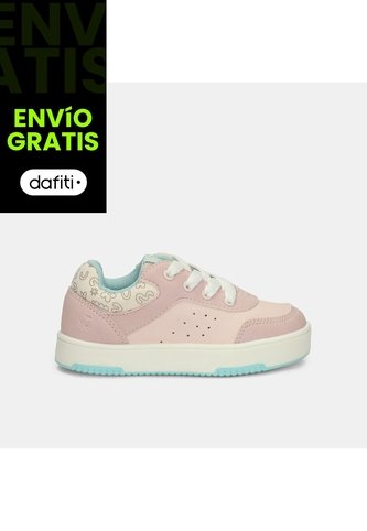 Tenis Para Niña Bubblegummers Beige Abeja Court Bg First Step Girls 1 + Bubblegummers
