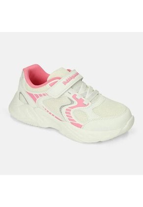Tenis Con Luces Infantil Para Niña Bubblegummers Blanco Ultramar 22-25