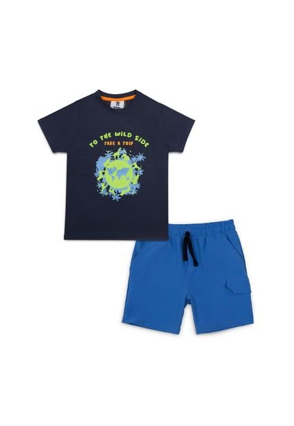 Conjunto Azul-Verde Bubblegummers Fermo Niño