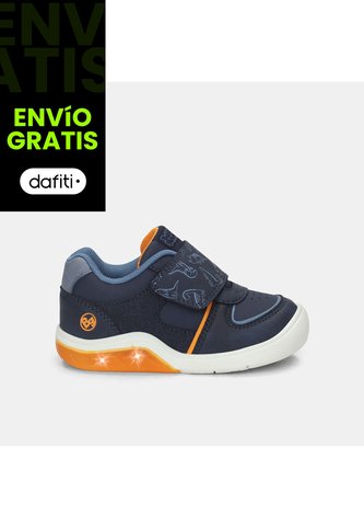 Tenis Con Luces Para Niño Bubblegummers Azul Tokio Prewalker Boys 0 + Bubblegummers