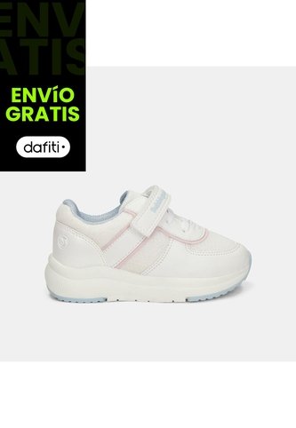 Tenis Para Niña Bubblegummers Beige Antonia Jogging Bg First Step Girls 1 + Bubblegummers