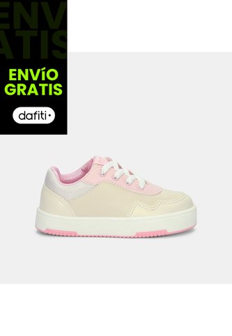 Tenis Para Niña Bubblegummers Naranja Vania Court Bg First Step Girls 1  + Bubblegummers