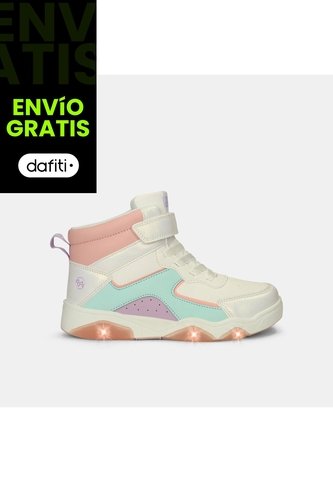 Tenis Con Luces Para Niña Bubblegummers Multicolor Drew Bubblegummers