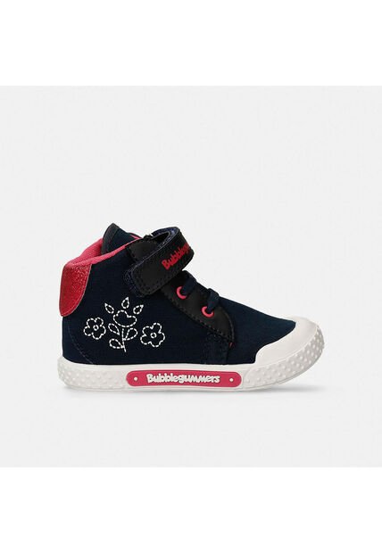 Tenis Bebé Para Niña Bubblegummers Azul-Fucsia Sophia