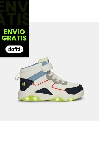 Bota Con Luces Infantil Para Niño Bubblegummers Multicolor Drew Bubblegummers