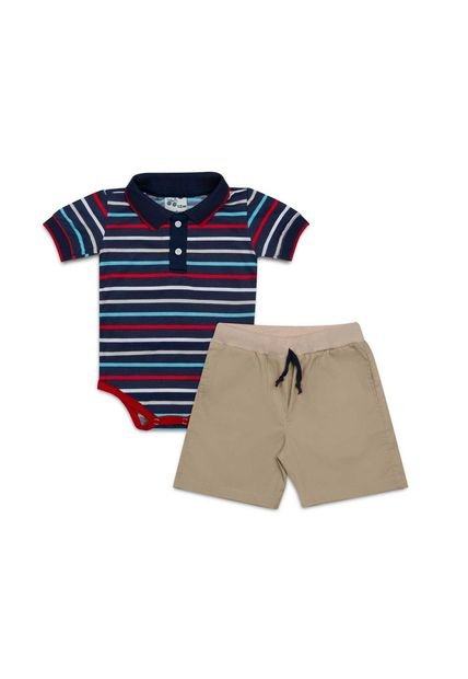 Conjunto Azul-Beige Bubblegummers Forki Niño
