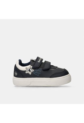 Tenis Infantil Para Niña Bubblegummers Azul-Plata Sandy