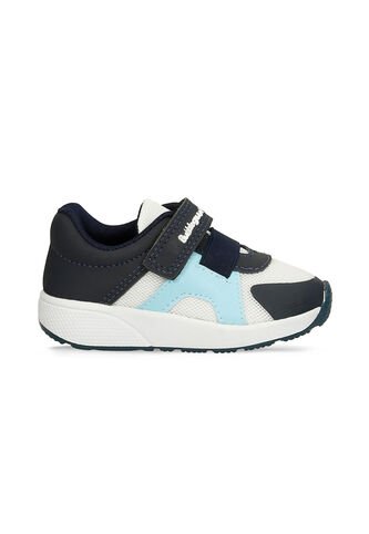 Tenis Bebé Para Niño Bubblegummers Blanco-Azul Raiden Bubblegummers