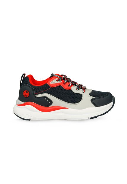 Tenis Infantil Para Niño Bubblegummers Deportivos Azul-Rojo Reik