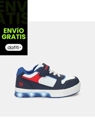 Tenis Para Niño Bubblegummers Blanco Neon Bubblegummers