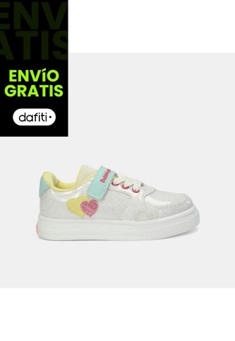 Tenis Para Niña Bubblegummers Blanco Tulipan First Step Girls Bubblegummers