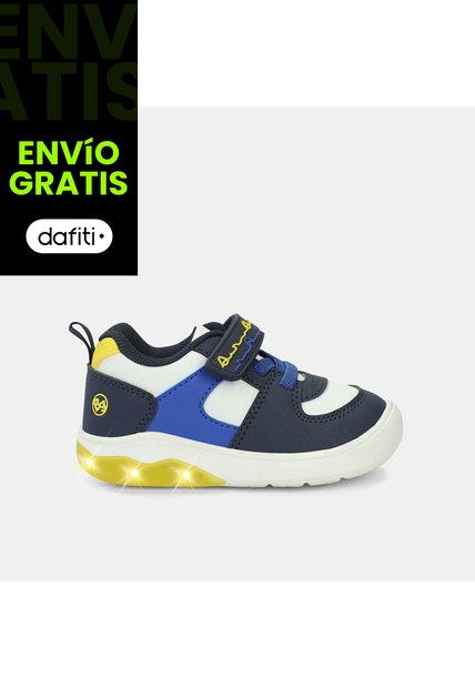 Tenis Con Luces Para Niño Bubblegummers Multicolor Tayson Daiki