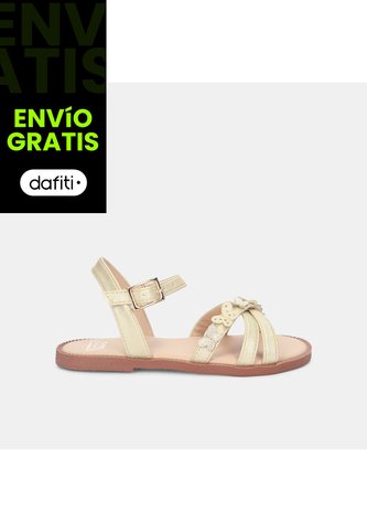 Sandalias Para Niña Bubblegummers Beige Mary First Step Bubblegummers
