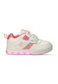 Tenis Casuales Blanco-Fucsia Bubblegummers Preciosa Niña de Bubblegummers