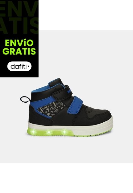 Tenis Con Luces Para Niño Bubblegummers Multicolor Neon
