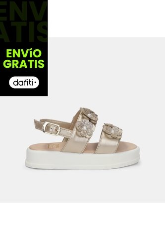 Sandalias Para Niña Bubblegummers Beige Sitney First Step Girls 1 + Bubblegummers