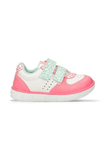 Tenis Casuales Blanco-Rosado Bubblegummers Nahomi Niña