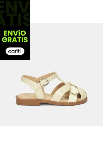 Sandalias Infantil Para Niña Bubblegummers Blanco 26-29 Bubblegummers