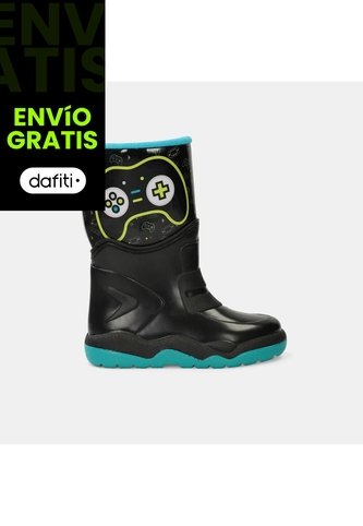 Botas De Lluvia Junior Para Niño Bubblegummers Azul Ulises Bubblegummers