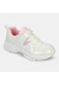 Tenis Con Luces Infantil Para Niña Bubblegummers Blanco Ultramar 22-25 de Bubblegummers