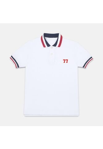 Polo  Para Niño Bubblegummers Blanco Oelo Bubblegummers