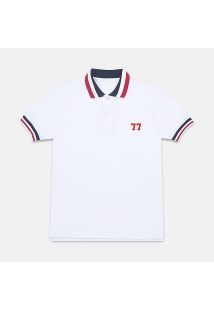 Polo  Para Niño Bubblegummers Blanco Oelo