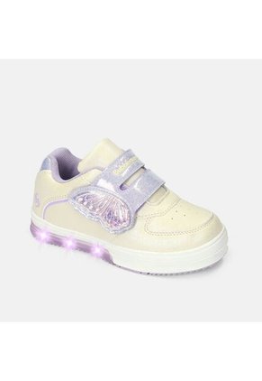 Tenis Para Niña Bubblegummers Blanco Neon