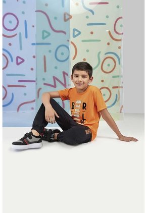 Conjunto Naranja-Negro Bubblegummers Inder Niño