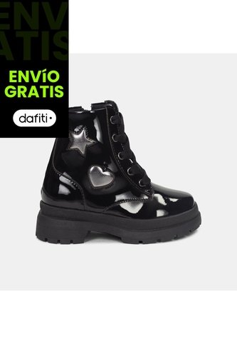 Botas Para Niña Bubblegummers Negro Andrea First Step Girls 1  + Bubblegummers