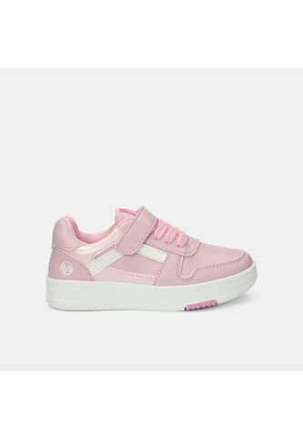 Tenis Con Luces Infantil Para Niña Bubblegummers Blanco Ultramar 22-25 Bubblegummers