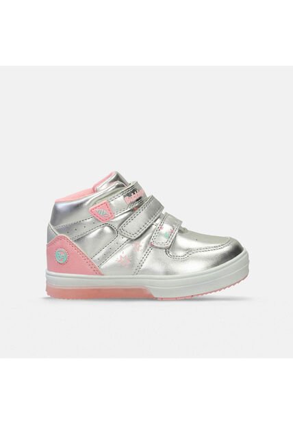 Bota Para Niña Bubblegummers Plateado Tatiana Neon 22-25