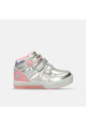 Bota Para Niña Bubblegummers Plateado Tatiana Neon 22-25
