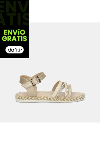 Sandalia Para Niña Bubblegummers Beige Tessa Bubblegummers