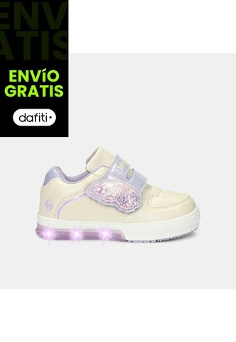 Tenis Para Niña Bubblegummers Blanco Neon Bubblegummers