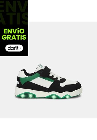 Tenis Con Luces Para Niño Bubblegummers Multicolor Drew Bubblegummers