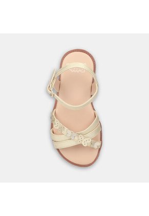 Sandalias Para Niña Bubblegummers Beige Mary First Step