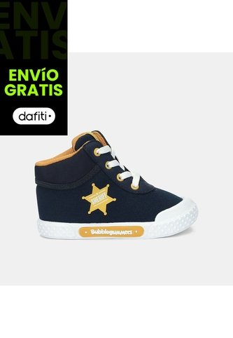 Tenis Bebé Para Niño Bubblegummers Negro-Miel Salmon Bubblegummers