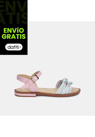 Sandalias Con Luces Infantil Para Niña Bubblegummers Fucsia Ursula Drum 22-25 Bubblegummers