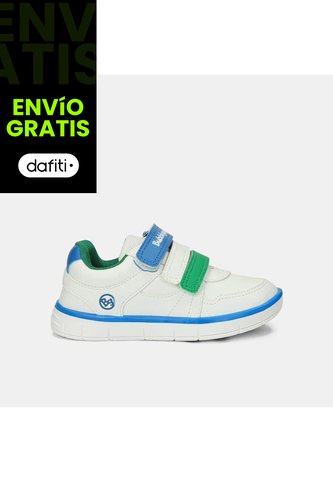 Tenis Para Niño Bubblegummers Blanco Trazo Bubblegummers