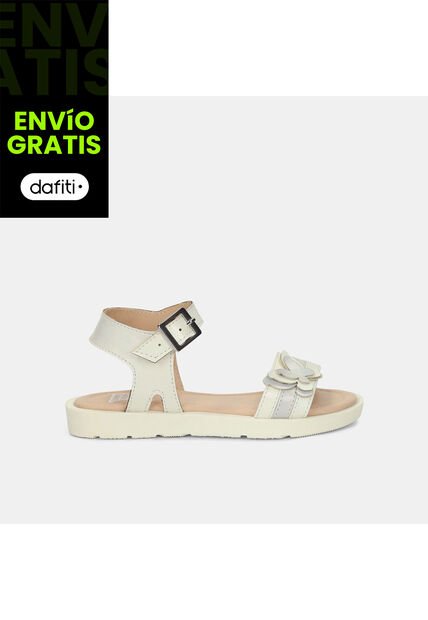 Sandalia Para Niña Bubblegummers Gris Tindra