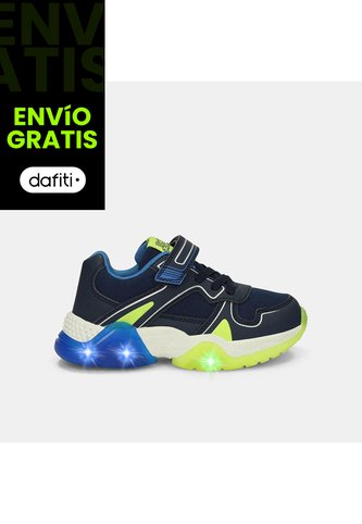Tenis Con Luces Para Niño Bubblegummers Petróleo Ulrich Alpha Light Bubblegummers