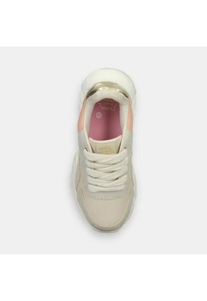 Tenis Con Luces Infantil Para Niña Bubblegummers Blanco Ultramar 22-25