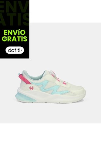 Tenis Junior Para Niña Bubblegummers Blanco Tarian Dynamic 30-33 Bubblegummers