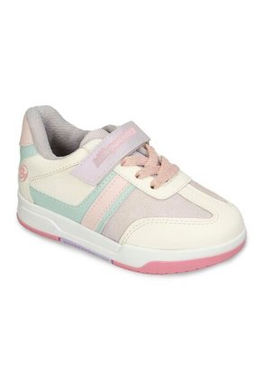 Tenis Con Luces Infantil Para Niña Bubblegummers Blanco Ultramar 22-25