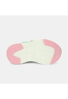 Tenis Con Luces Infantil Para Niña Bubblegummers Blanco Ultramar 22-25