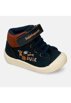 Tenis Bebé Para Niño Bubblegummers Negro-Miel Salmon