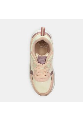 Tenis Con Luces Infantil Para Niña Bubblegummers Blanco Ultramar 22-25