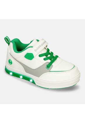 Tenis Infantil Para Niño Bubblegummers Blanco Sumir