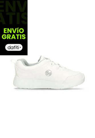 Tenis Escolares Para Niños Bubblegummers Blanco Jalapeño Bubblegummers